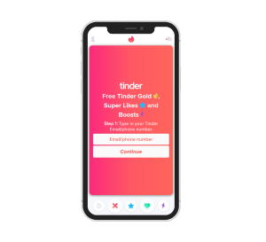 Tinder Premium Landing Page